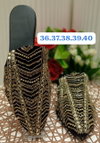 Wedding Wear Embroidered Flat Mules Summer Jutti Catalog
